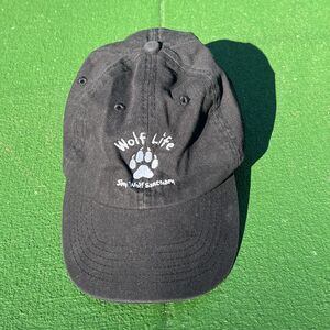 Shy Wolf Sanctuary Hat Baseball Cap Naples Florida Black